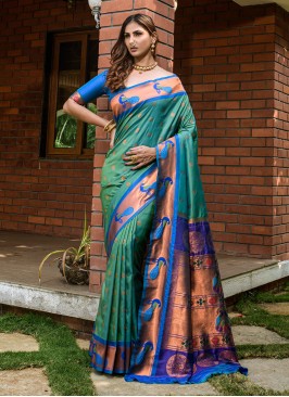 Glamorous Jacquard Work Trendy Saree