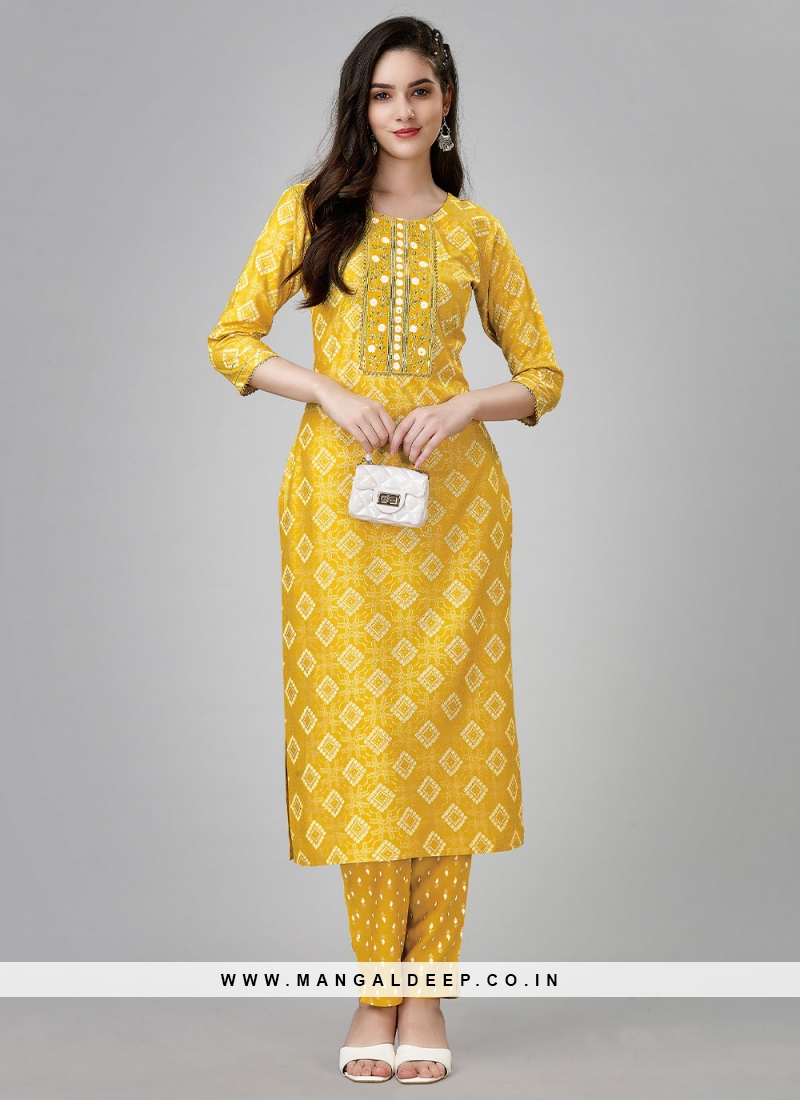 Yellow Ethnic Dress - Selling Fast at Pantaloons.com