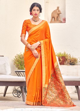 Glamorous Weaving Banarasi Silk Traditional Designer Saree