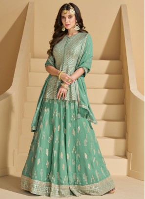 Gleaming Readymade Lehenga Choli For Reception