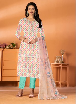 Glitzy Cotton Ceremonial Trendy Salwar Suit