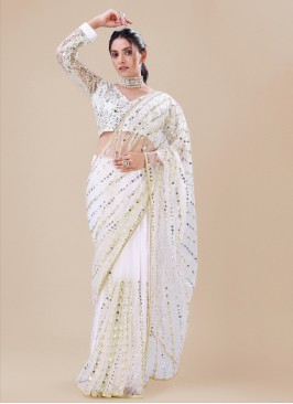 Glitzy Net Contemporary Saree