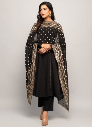 Glorious Faux Crepe Readymade Salwar Suit