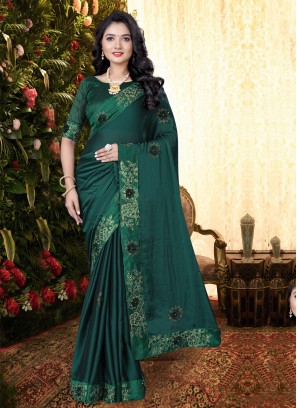 Glossy Classic Saree For Festival