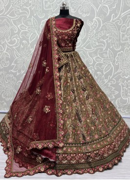 Glossy Dori Work Lehenga Choli