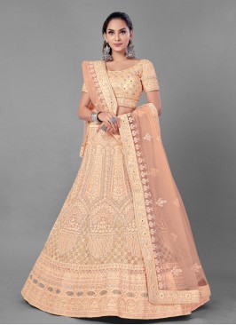 Glossy Lehenga Choli For Mehndi