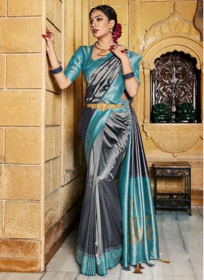 Glossy Weaving Festival Trendy Saree