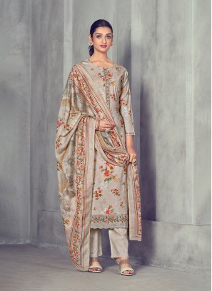Glowing Digital Print Ceremonial Designer Salwar Suit