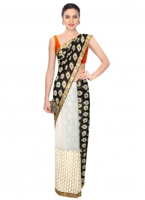 Glowing Georgette Party Contemporary Style Saree