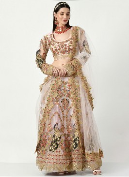 Glowing Pink Engagement Lehenga Choli