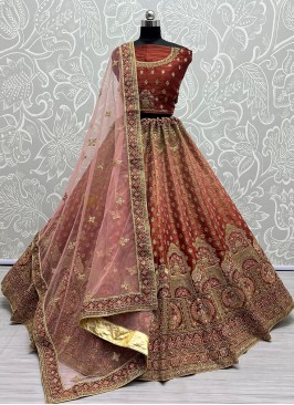 Glowing Sequins Net Lehenga Choli