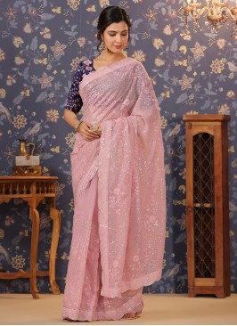 Glowing Sequins Traditional Saree
