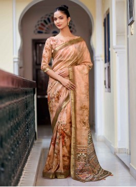 Gold Festival Silk Contemporary Saree