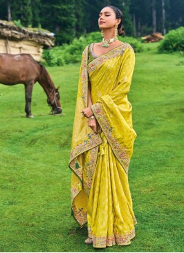 Gorgonize Embroidered Reception Contemporary Saree