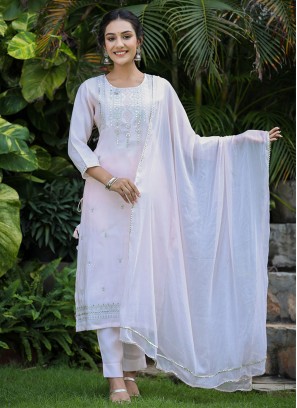 Gorgonize Silk Pink Readymade Salwar Kameez