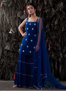 Graceful Georgette Festival Palazzo Salwar Suit