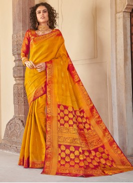 Grandiose Weaving Party Silk Saree