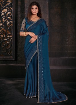 Gratifying Chiffon Satin Trendy Saree