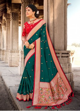 Green Ceremonial Classic Saree