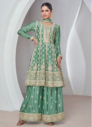 Green Ceremonial Salwar Suit