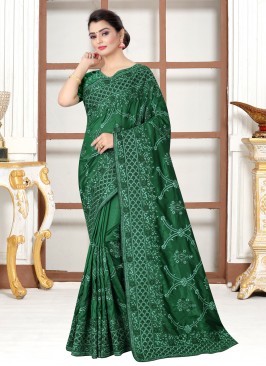 Green Ceremonial Traditional Saree