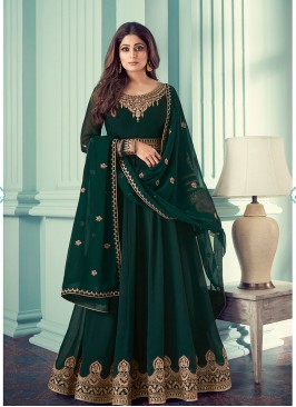 Green Color Georgette Party Wear Suit By Shamita Shetty