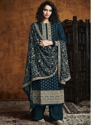 Green Color Georgette Salwar Suits