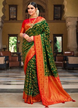 Green Color Saree