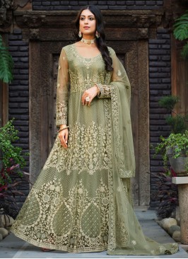 Green Color Trendy Salwar Kameez