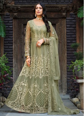 Green Color Trendy Salwar Kameez