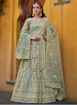 Green Color Trendy Salwar Kameez