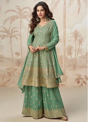 Green Color Trendy Suit