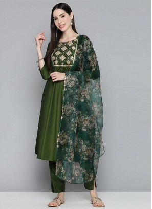 Green Festival Pant Style Suit