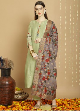 Green Festival Salwar Kameez