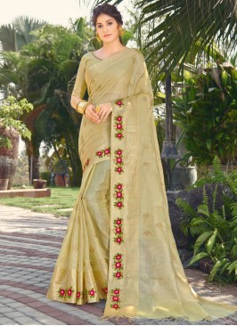 Green Festival Traditional Designer Saree