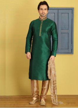 Green Kurta Pajama For Sangeet Function