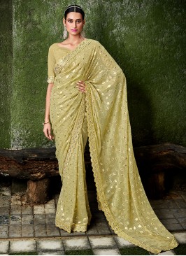 Green Mirror Classic Saree