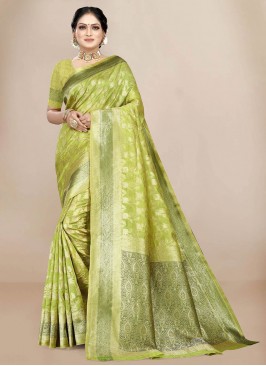 Green Party Classic Saree