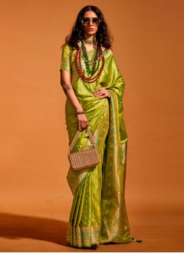 Green Party Trendy Saree