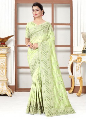 Green Silk Designer Traditional Saree