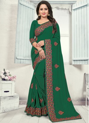 Green Silk Reception Silk Saree