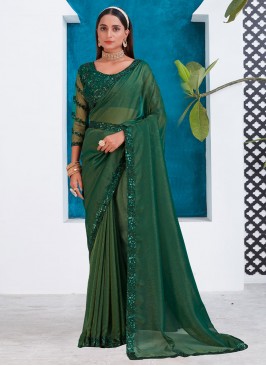 Green Silk Trendy Saree