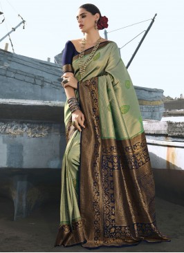 Green Silk Trendy Saree