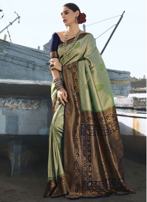 Green Silk Trendy Saree