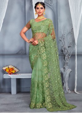 Green Wedding Saree