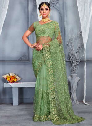 Green Wedding Saree