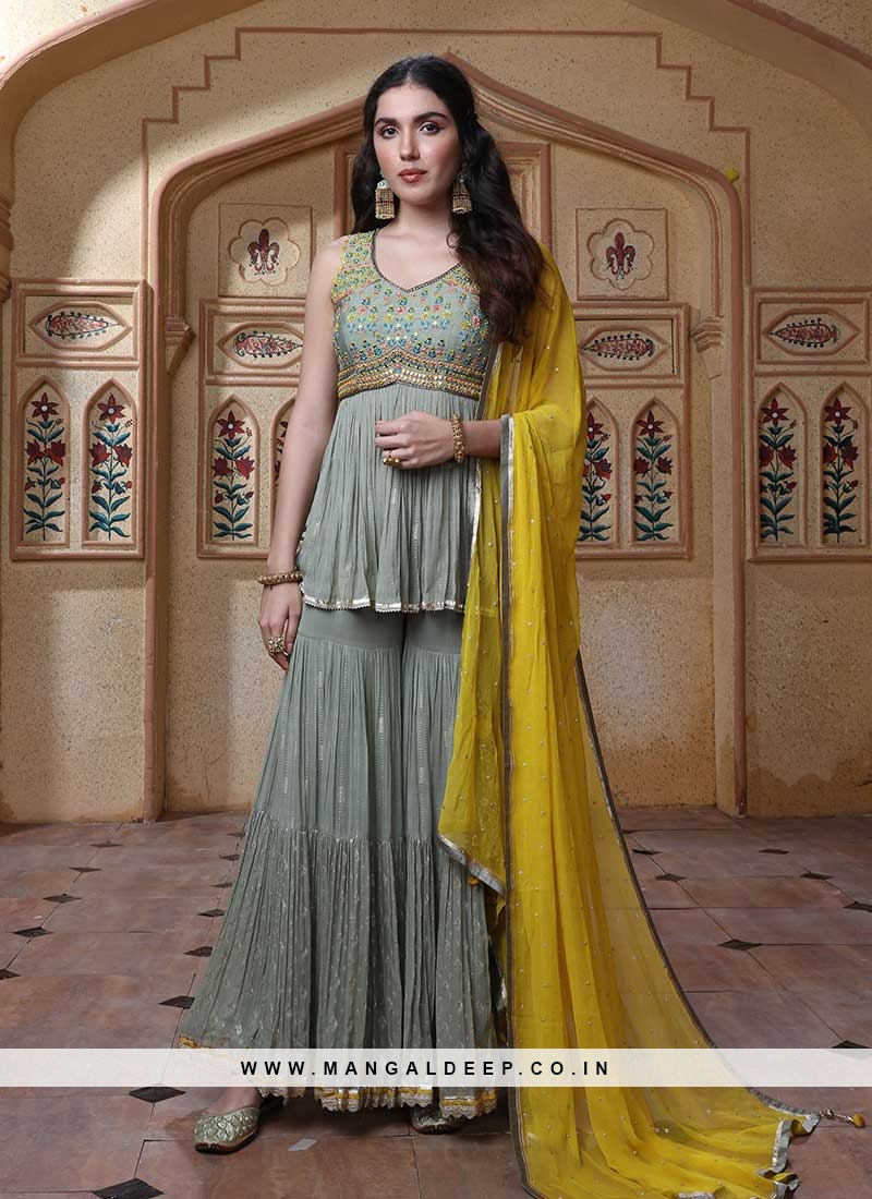 Latest Sharara Suit Party Wear Online |☞ Maharani Designer Boutique