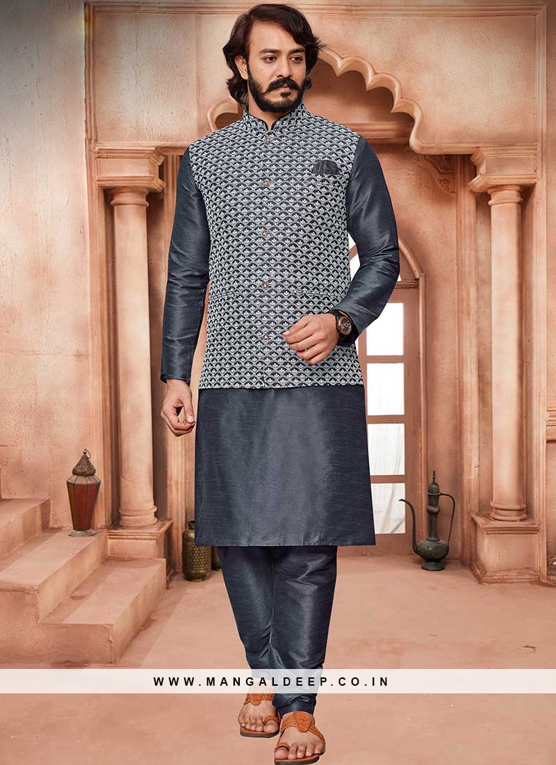Share more than 172 kurta with jacket for mens super hot