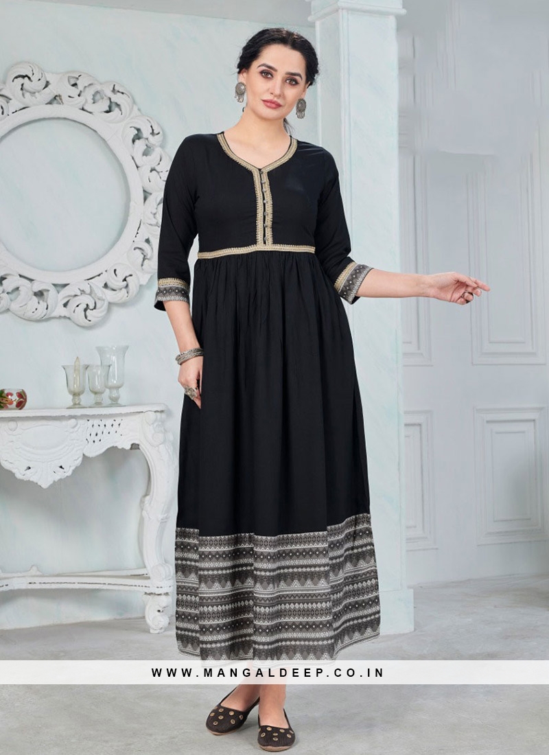 Grey Color Rayon Daily Wear Gown