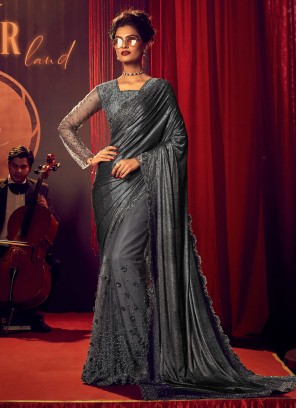 Grey Imported Classic Saree